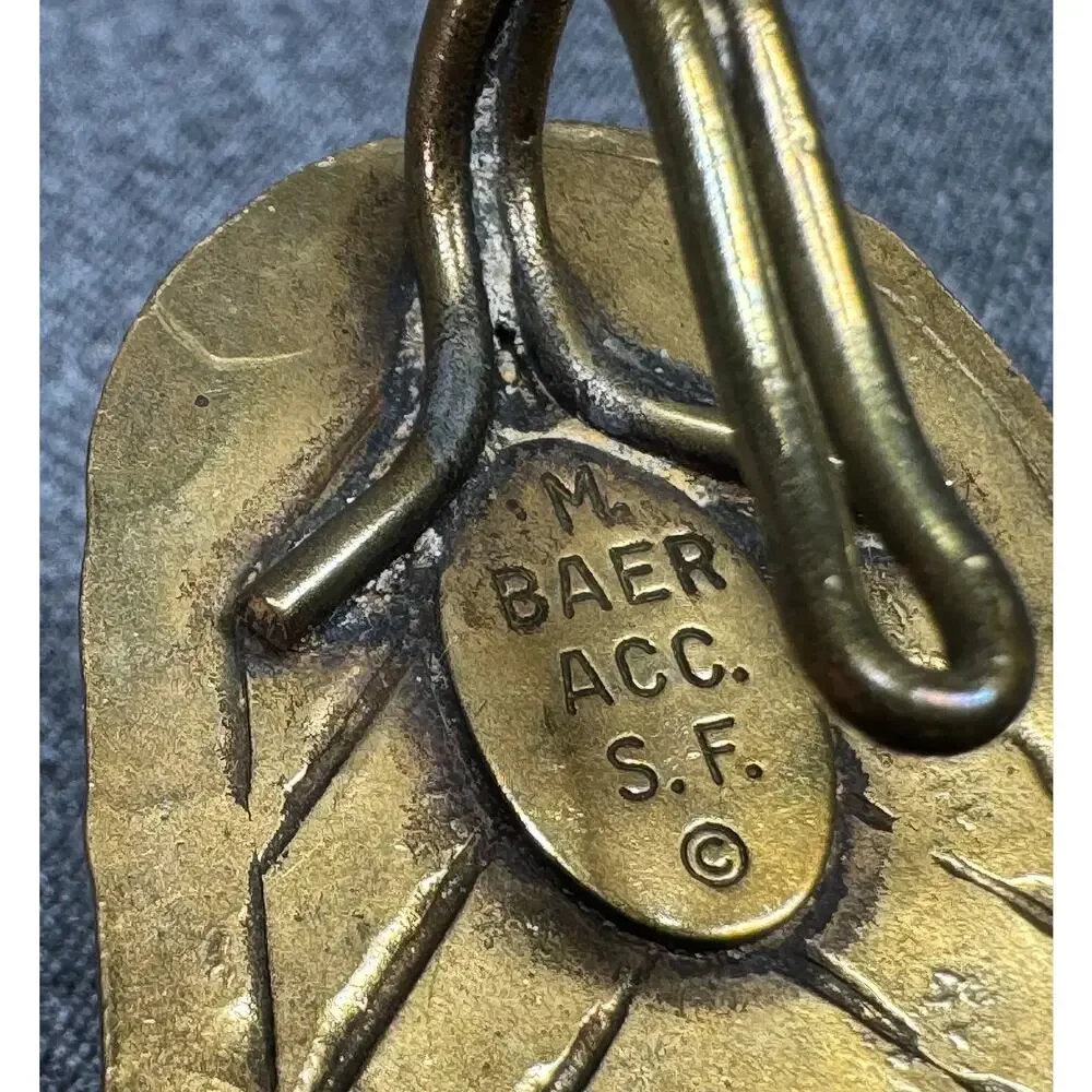 Vintage Marjorie Baer Brass Belt Buckle